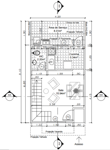 Residencial das Bromélias - Primeiro pavimento